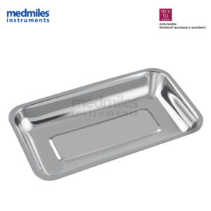 Metal dental instrument tray Fig.2 220x130x25mm
