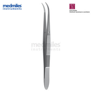 Perry angled tweezers 130mm
