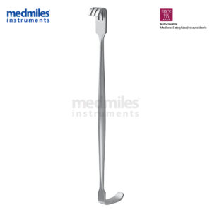 Senn-Miller (Kilner) hook, double-ended, blunt/sharp 160 mm