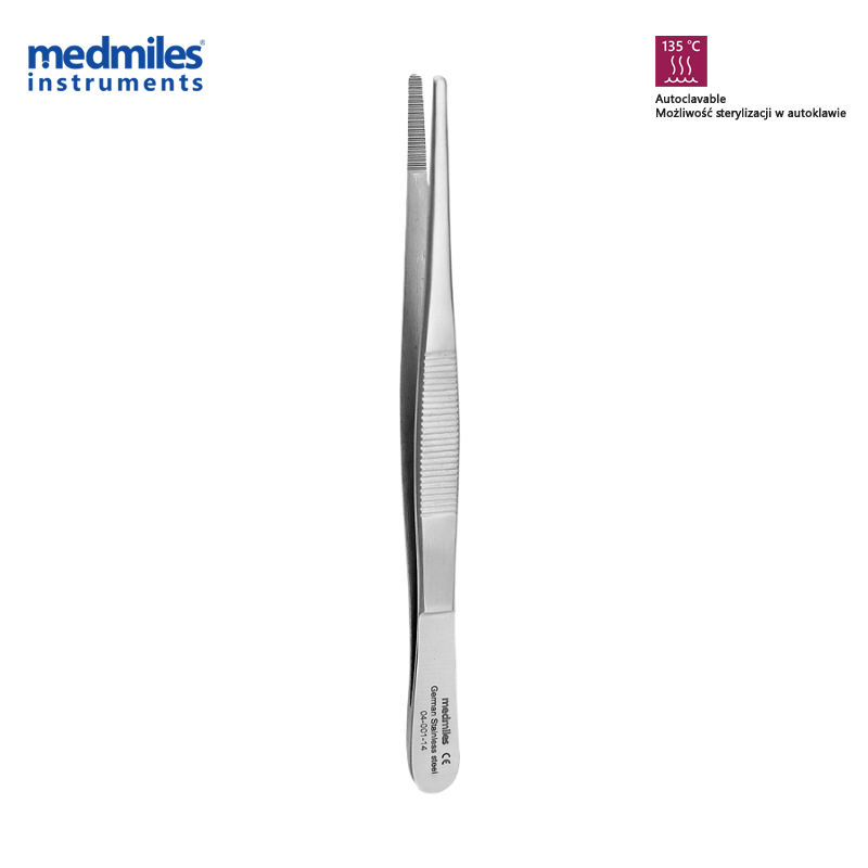 Standard straight anatomical serrated forceps (various variants)