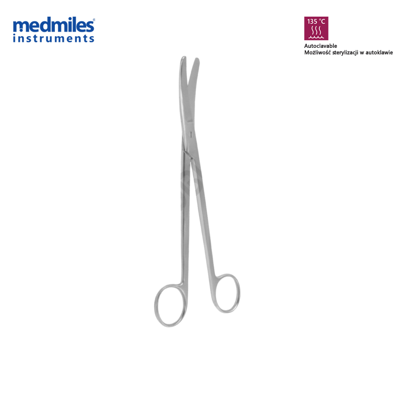 Nożyczki dopochwiczne Sims tępo-tępe zagięte